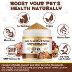 Pet Supplement - OIMMAI 120g Organic Mushroom Extract Immune Dogs Cats