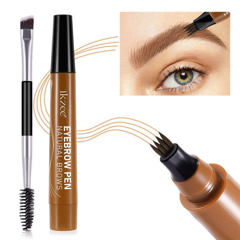 Eyebrow Pen - Ikzee Microblading Waterproof Sweatproof Natural Hair-Like Brows