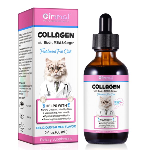 Pet Collagen - Oimmal Bacon Flavor Liquid Coat Itch Digestive Joint Dog
