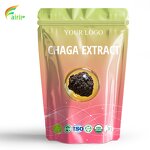Chaga Mushroom Extract - Polysaccharides Powder Custom OEM Bottle Drum Glass Container