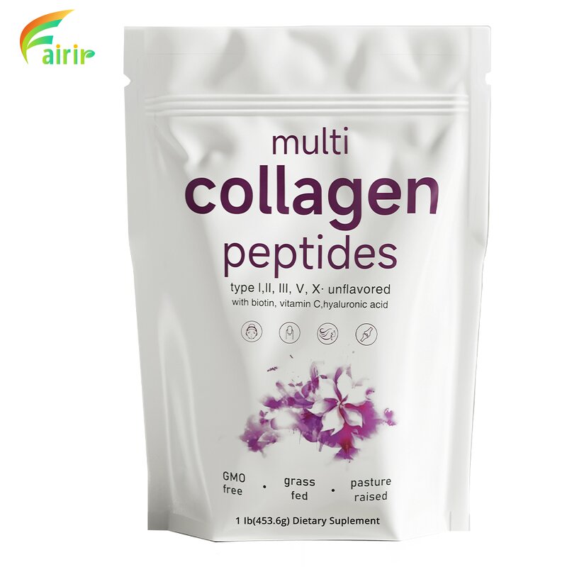 Collagen Powder Manufacturer - Private Label Grass Fed Multi Peptides Hyaluronic Acid Biotin C