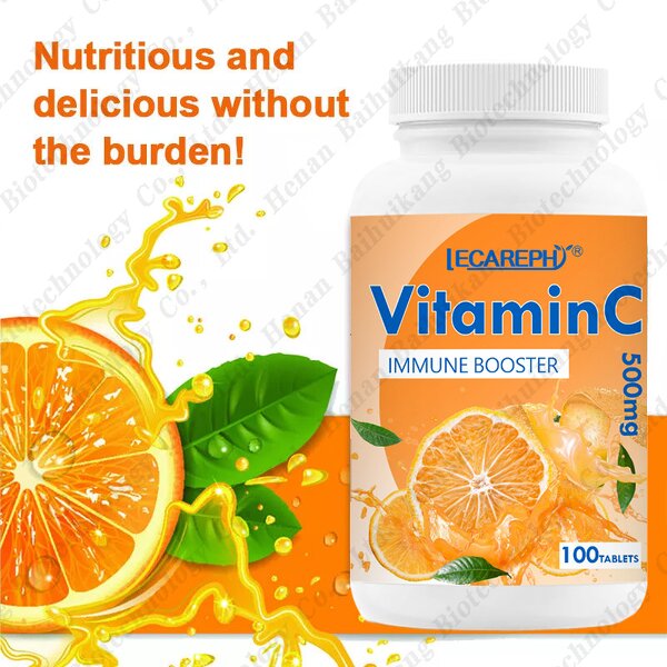 Vitamin C Tablets Manufacturer - OEM Chewable 500mg & 1000mg Ascorbic Acid