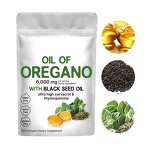 Oregano Oil Softgel Manufacturer - 2-in-1 with Black Seed Oil 6000mg & 200mg