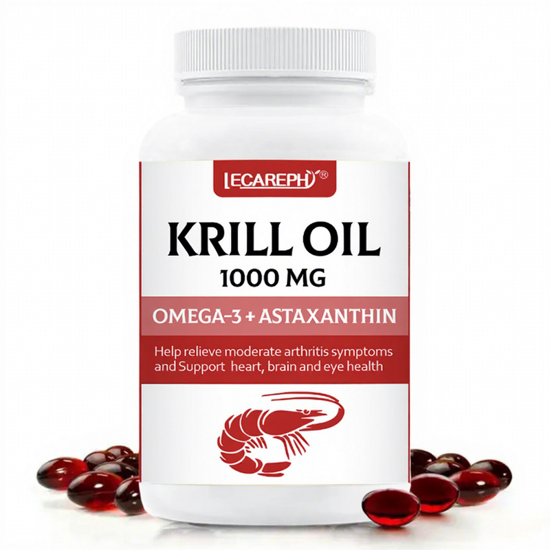Krill Oil Softgel Manufacturer - Antarctic 1000mg with Omega-3s & Astaxanthin