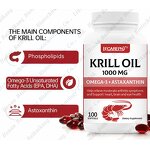 Krill Oil Softgel Manufacturer - Antarctic 1000mg with Omega-3s & Astaxanthin