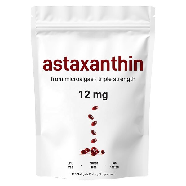 Astaxanthin Softgels - Manufacturer - Micro Ingredients 99% Purity 12mg 24mg Skin Whitening