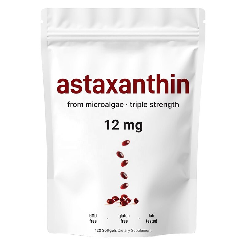 Astaxanthin Softgels - Manufacturer - Micro Ingredients 99% Purity 12mg 24mg Skin Whitening