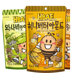 Nuts - Manufacturer - Korean Tom Farm Honey Butter Wasabi Almonds Snacks Wholesale