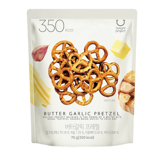 Snack - Manufacturer - Korean Olive Young Garlic Butter Honey Mustard Pretzel Biscuits