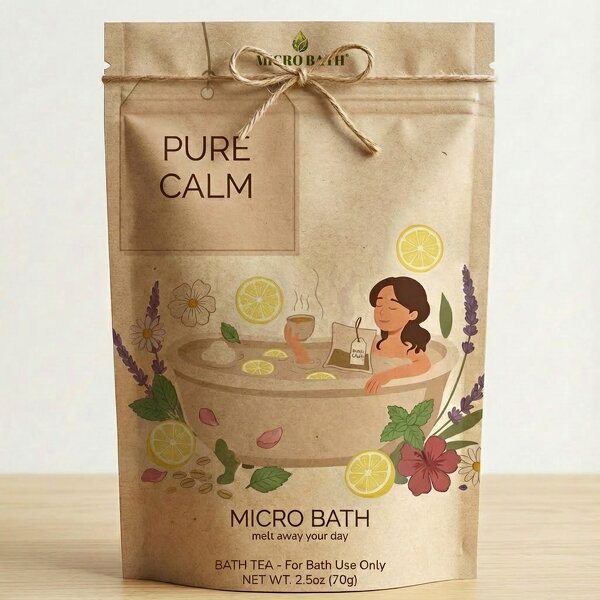 Bath Tea Bag - Manufacturer - 100% Natural Chamomile Oat Lemon Peel Essential Oils Custom