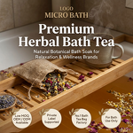 Bath Tea Bag - Manufacturer - 100% Natural Chamomile Oat Lemon Peel Essential Oils Custom
