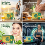 Ginseng Turmeric Powder - Manufacturer - 90% Purity Food Grade Instant Energy Drink Box