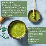 Matcha Powder - Manufacturer - KENKO USDA Organic Ceremonial Grade 1st Harvest 30g