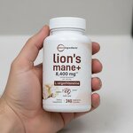 Lions Mane Capsules - Manufacturer - Micro Ingredients 8400mg L-Ergothioneine 240 Vegan