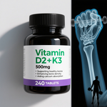 Vitamin D3 K2 - Manufacturer - Vegan Softgels 50000iu MK7 Immune Bone Health