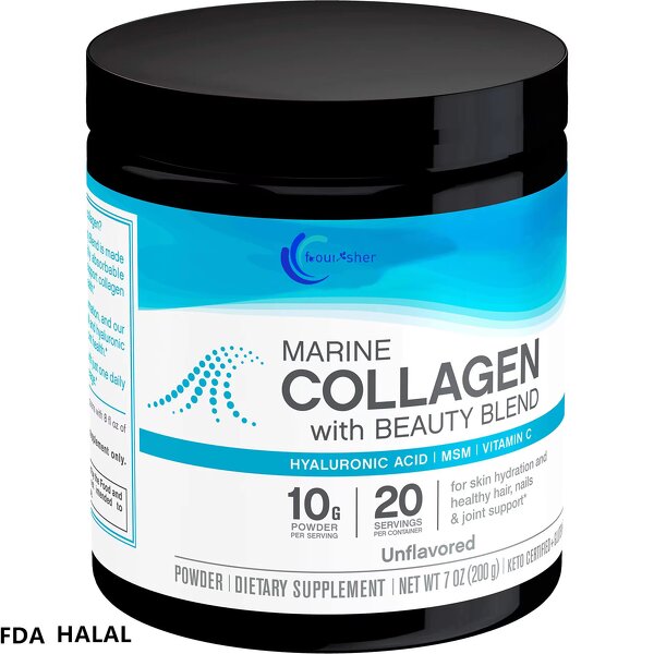 Marine Collagen Powder - Manufacturer - 53% Hydrolyzed Anti-Aging Hydration