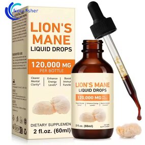 Lion's Mane Drops - Manufacturer - 60ml Organic Oral Liquid Immune Support