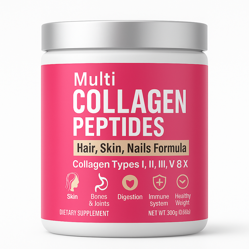Multi Collagen Powder - Manufacturer - Types I II III V X Grass Fed Wild Fish