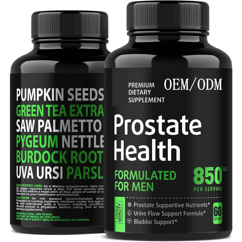 Prostate Health Capsules - Manufacturer - Private Label Male Hormonal Balance