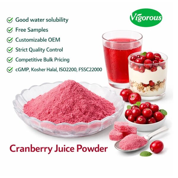 Cranberry Fruit Powder - Manufacturer - Organic Bulk Non-GMO Vegan Gluten Free Pure