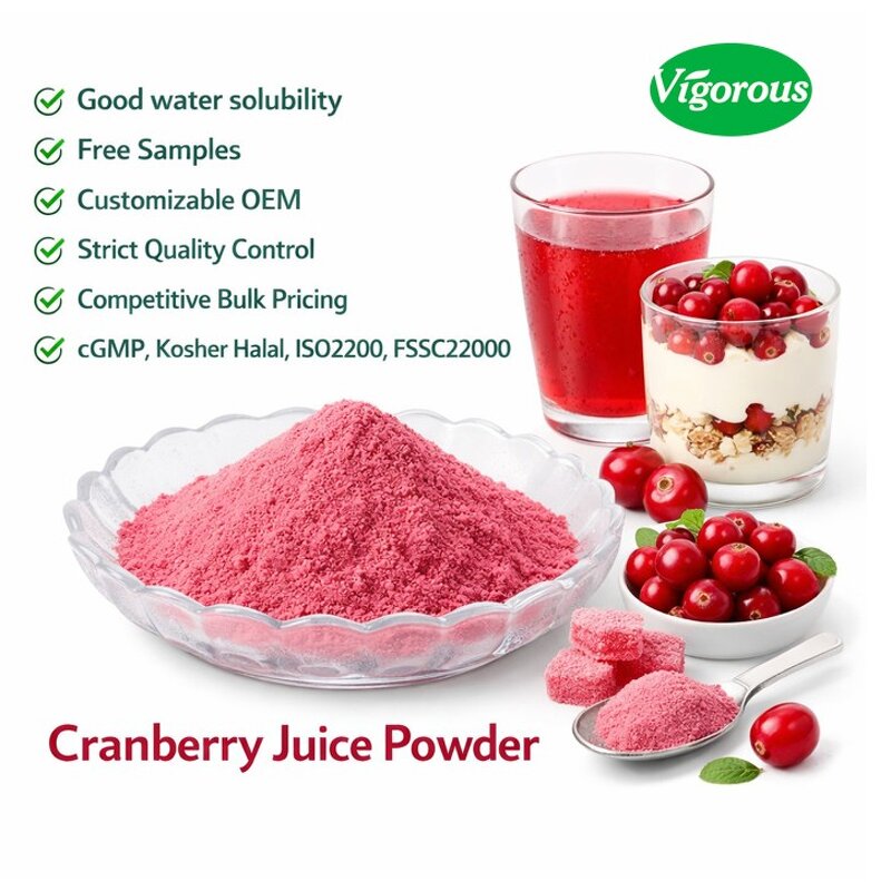 Cranberry Fruit Powder - Manufacturer - Organic Bulk Non-GMO Vegan Gluten Free Pure