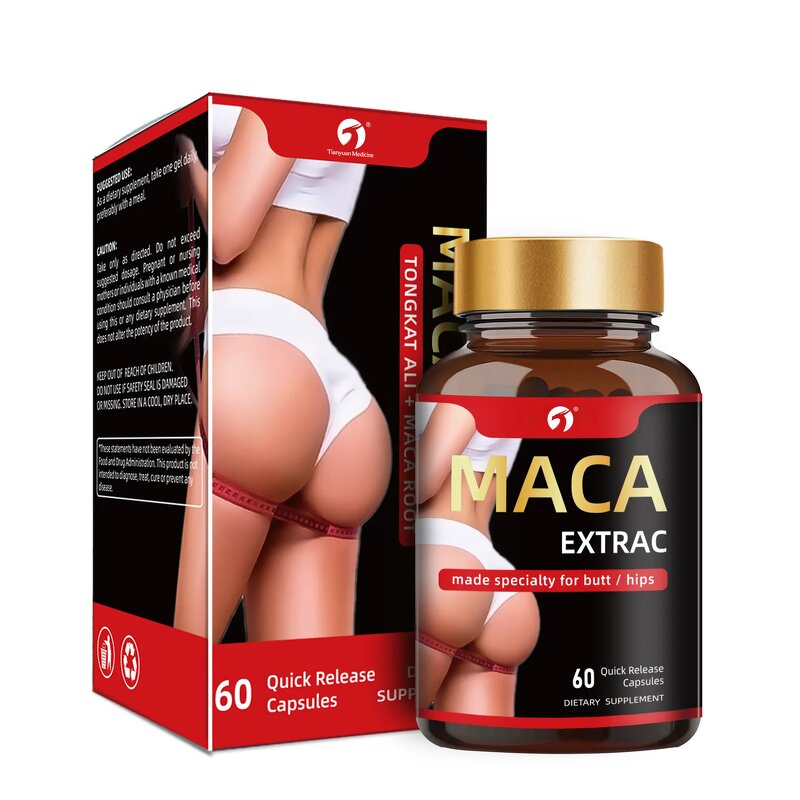 Maca Root Capsules - Manufacturer - Breast Butt Enhancement Adult Women Beauty