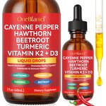 Cayenne Pepper Drops - Manufacturer - Organic Liquid Aloe Vera Hawthorn Metabolism