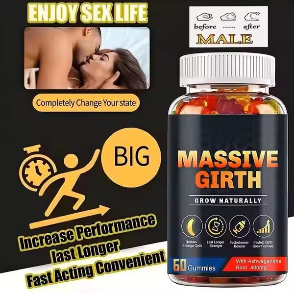 Girth Gummies - Manufacturer - OEM 60ct Energy Providing Herbal Adult Supplement