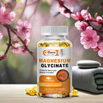 Magnesium Glycinate Softgels Manufacturer - Food Grade 500mg 120 Count for Muscle Enhancement