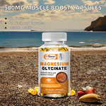 Magnesium Glycinate Softgels Manufacturer - Food Grade 500mg 120 Count for Muscle Enhancement