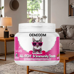 Cat Allergy Chews - Manufacturer - Anti-Shedding Hot Spots Grain-Free High-Protein