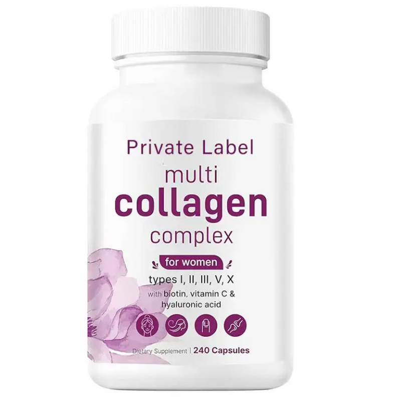 Collagen Capsules - Manufacturer - OEM Multi-Collagen Biotin Hyaluronic Adult