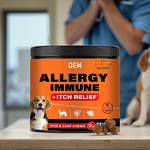 Dog Allergy Tablets - Manufacturer - OEM Private Label Itch Skin Coat Anxiety Relief
