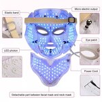 LED Face Mask Manufacturer - with Neck Therapy 7 Colors for Skin Rejuvenation