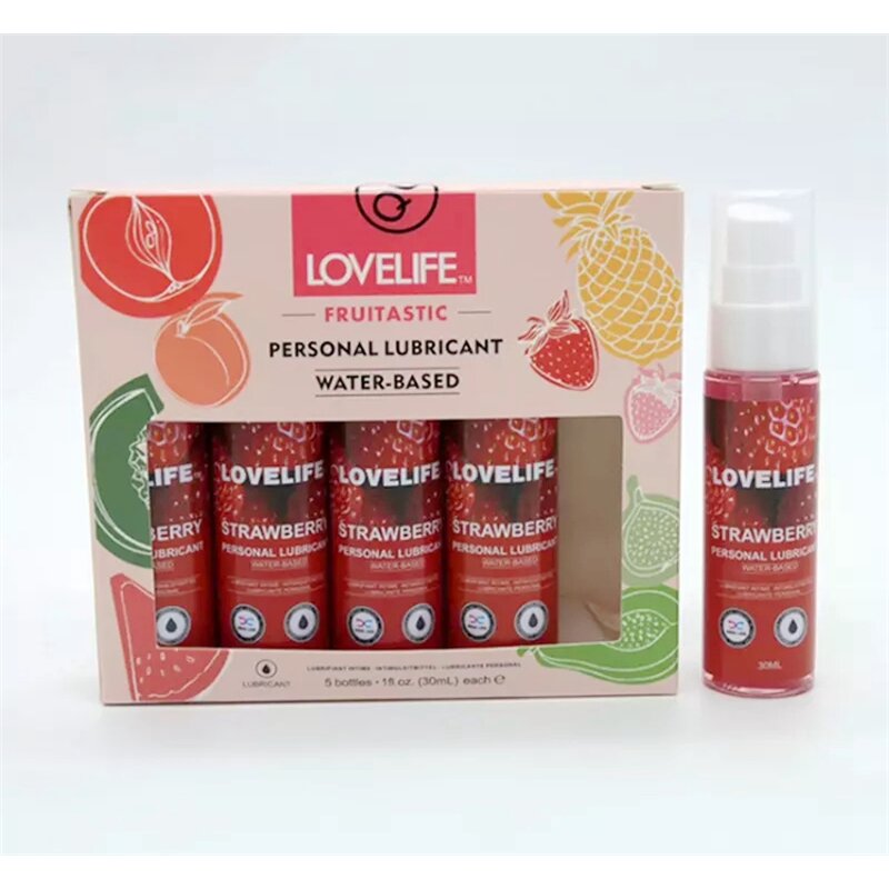 Lubricant Kit Manufacturer - 30ML*5 Bottles Kailin 5 in 1 Edible Fruit Flavor