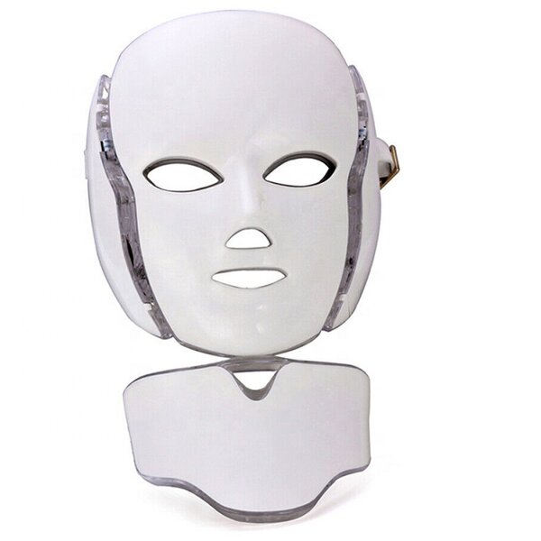 LED Face Mask Manufacturer - with Neck Therapy 7 Colors for Skin Rejuvenation