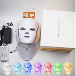 LED Face Mask Manufacturer - with Neck Therapy 7 Colors for Skin Rejuvenation