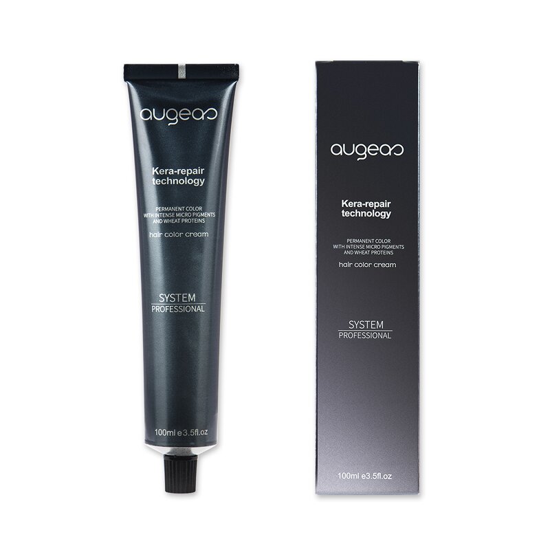 Hair Color Cream Manufacturer - 100ml Augeas Factory Price Low Ammonia Natural Permanent Wholesale