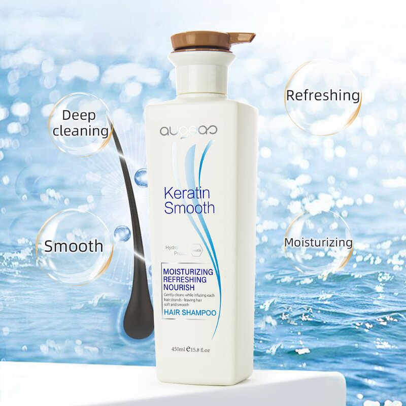 Shampoo Manufacturer - OEM 450ml Organic Refreshing Anti-Itching Keratin