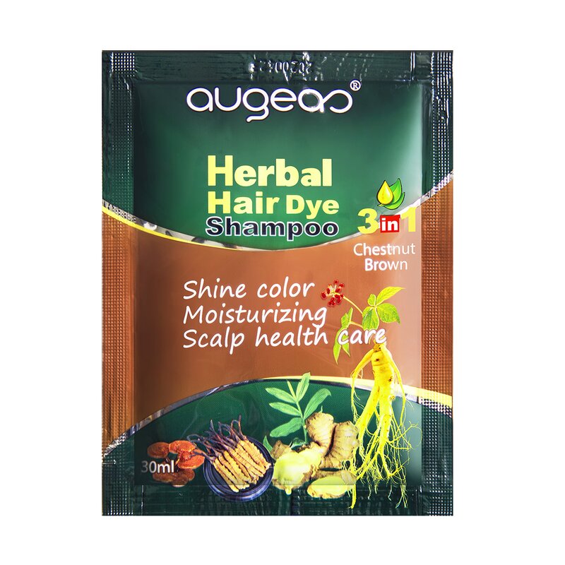 Hair Colour Shampoo Manufacturer - Private Label OEM ODM 3-in-1 Covers Gray Sachets