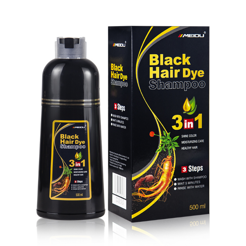 Hair Dye Shampoo Manufacturer - MEIDU 500ml Ammonia Free Herbal Permanent