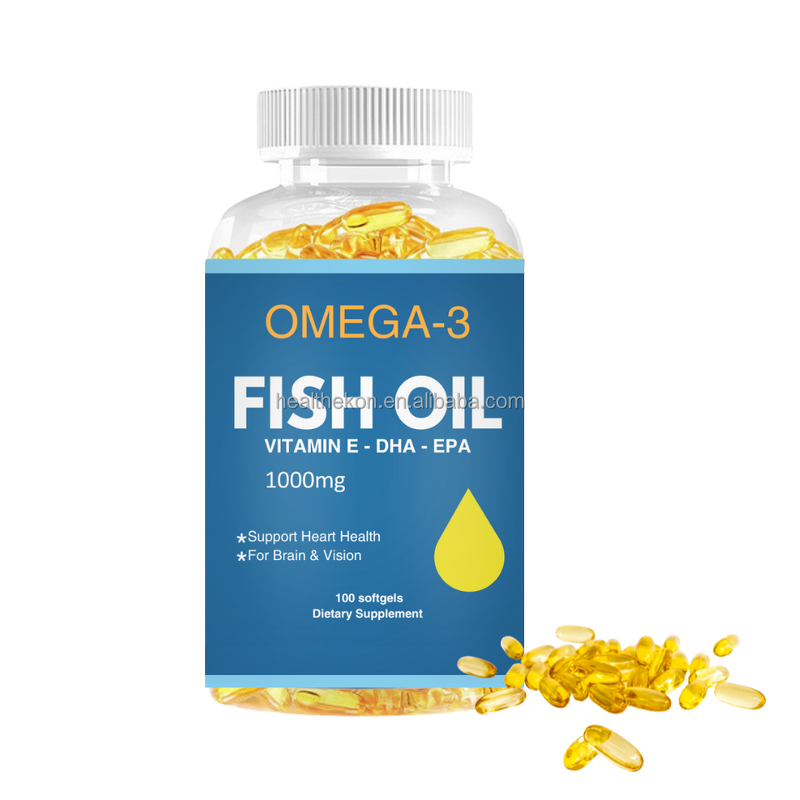 Fish Oil Softgel Capsules Manufacturer - Private Labels Organic 1000mg Omega 3 with EPA, DHA