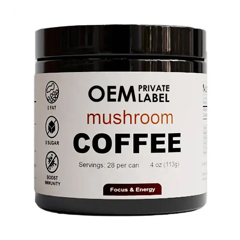 Mushroom Coffee Manufacturer - Private Label Organic Blend with Arabica Boost Energy