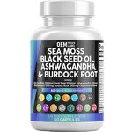 Sea Moss Capsules Manufacturer - OEM Logo Vegan with Bladderwrack & Burdock Root