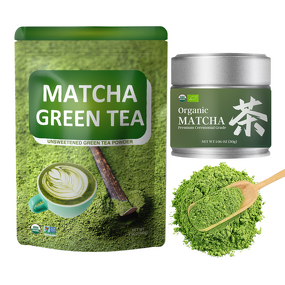 Matcha Powder Manufacturer - OEM 100% Pure Organic Green Tea Flat Belly Ceremonial