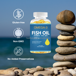 Fish Oil Softgel Capsules Manufacturer - OEM 1000mg Omega 3 with Vitamin E