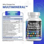 Sea Moss Capsules Manufacturer - OEM Logo Vegan with Bladderwrack & Burdock Root