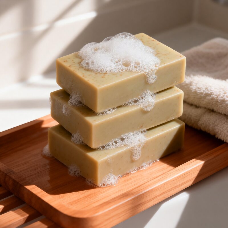Oatmeal Soap Bar - Manufacturer - Private Label Oat Extract Shea Butter Coconut Olive Oil