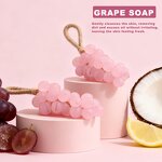 Grape Extract Soap Bar - Manufacturer - Coconut Oil Citric Acid Deep Cleansing Balanced Skin