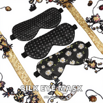 Silk Sleep Eye Mask - Manufacturer - Printed Adjustable Strap Zero Eye Pressure